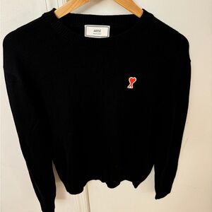 AMI crewneck sweater black slim fit *PERFECT CONDITION*